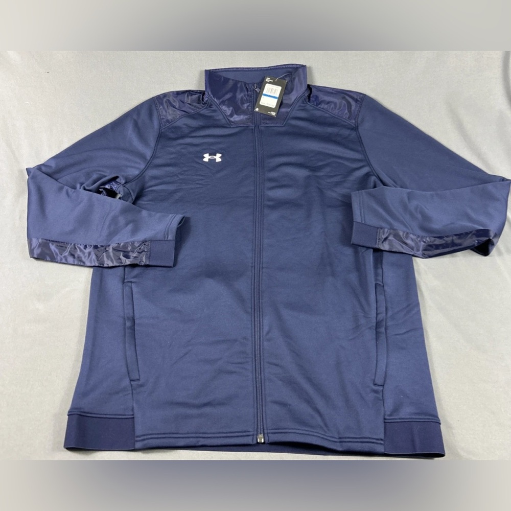 Under Armour Golf Jacket Command Full Zip XL Blue Polyester